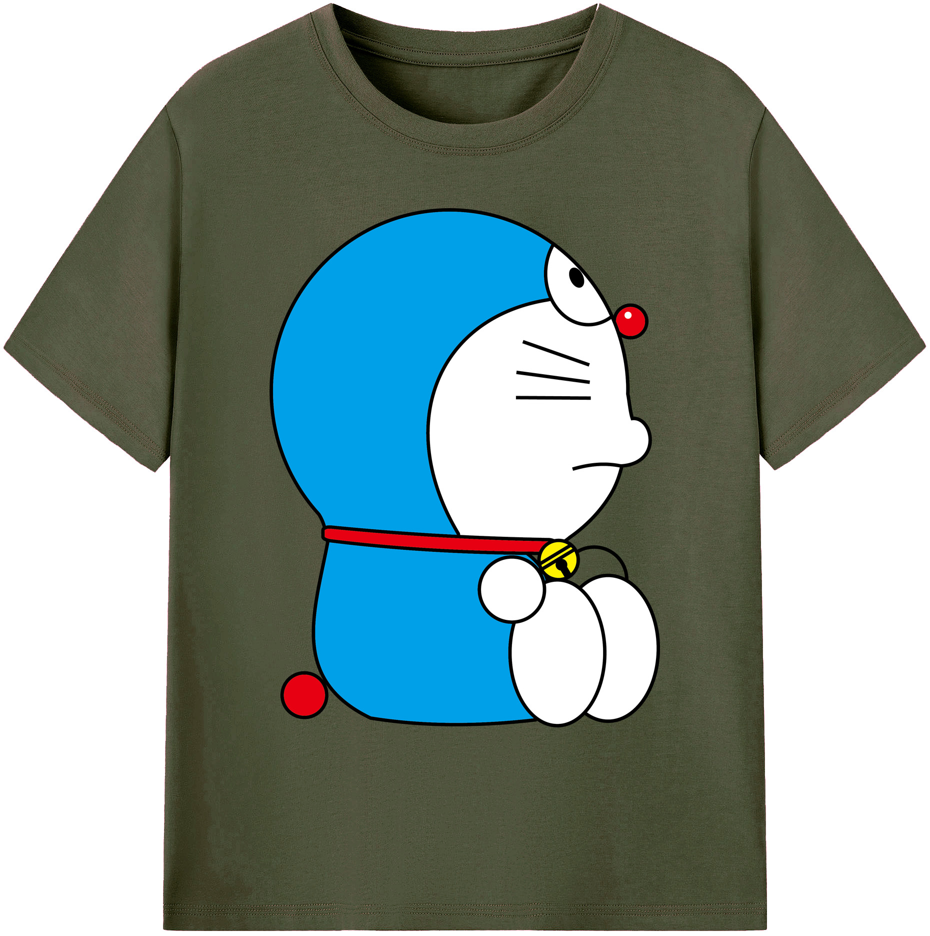 （画像用） ドラえもん Doraemon 綿100％ メンズ半袖Tシャツ｜肌触りやわらか＆通気性